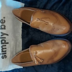 NIB Heather Leather Loafers, women's size US 11 X-wide from Simply Be